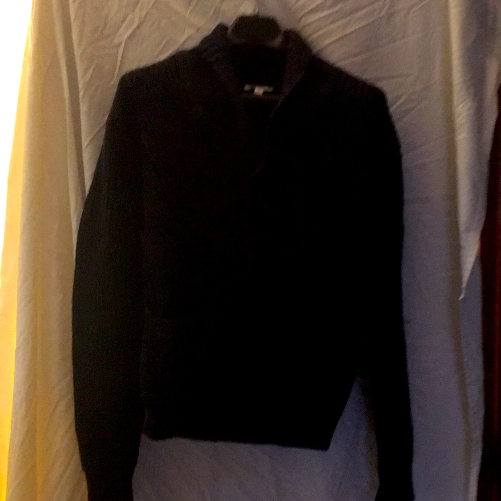 Dark blue cardigan sweater from The Gap